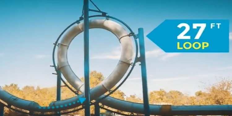 Avalanche's New Looping Water Slide!