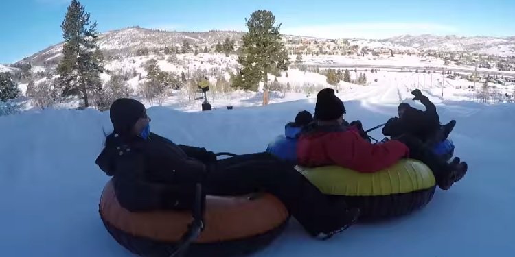 Snowtubing POV Video!