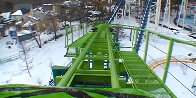 Roller Coasters in the SNOW!