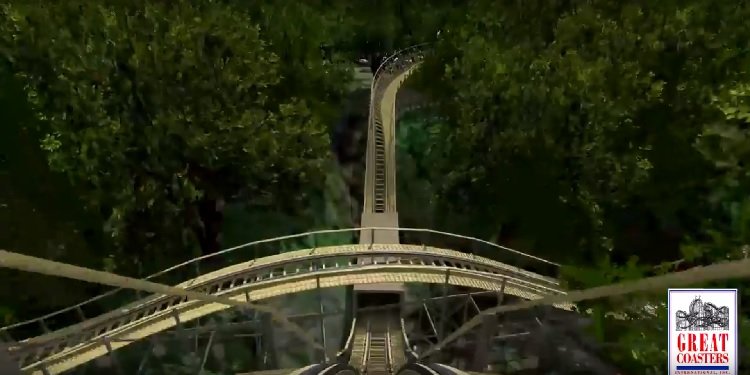 Animated POV of Busch Gardens' InvadR!
