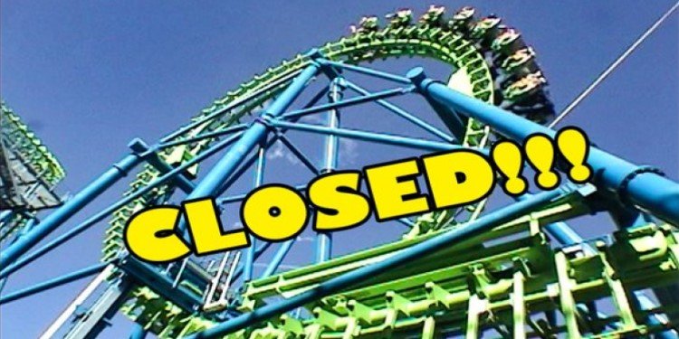 Video of Closed Coasters at SF Magic Mountain!
