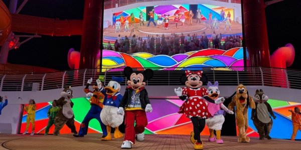 Mickey's Color Spin Dance Party on the Disney Treasure!